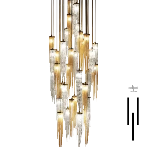 Heliora Suspension — H 250 cm × Ø 80 cm