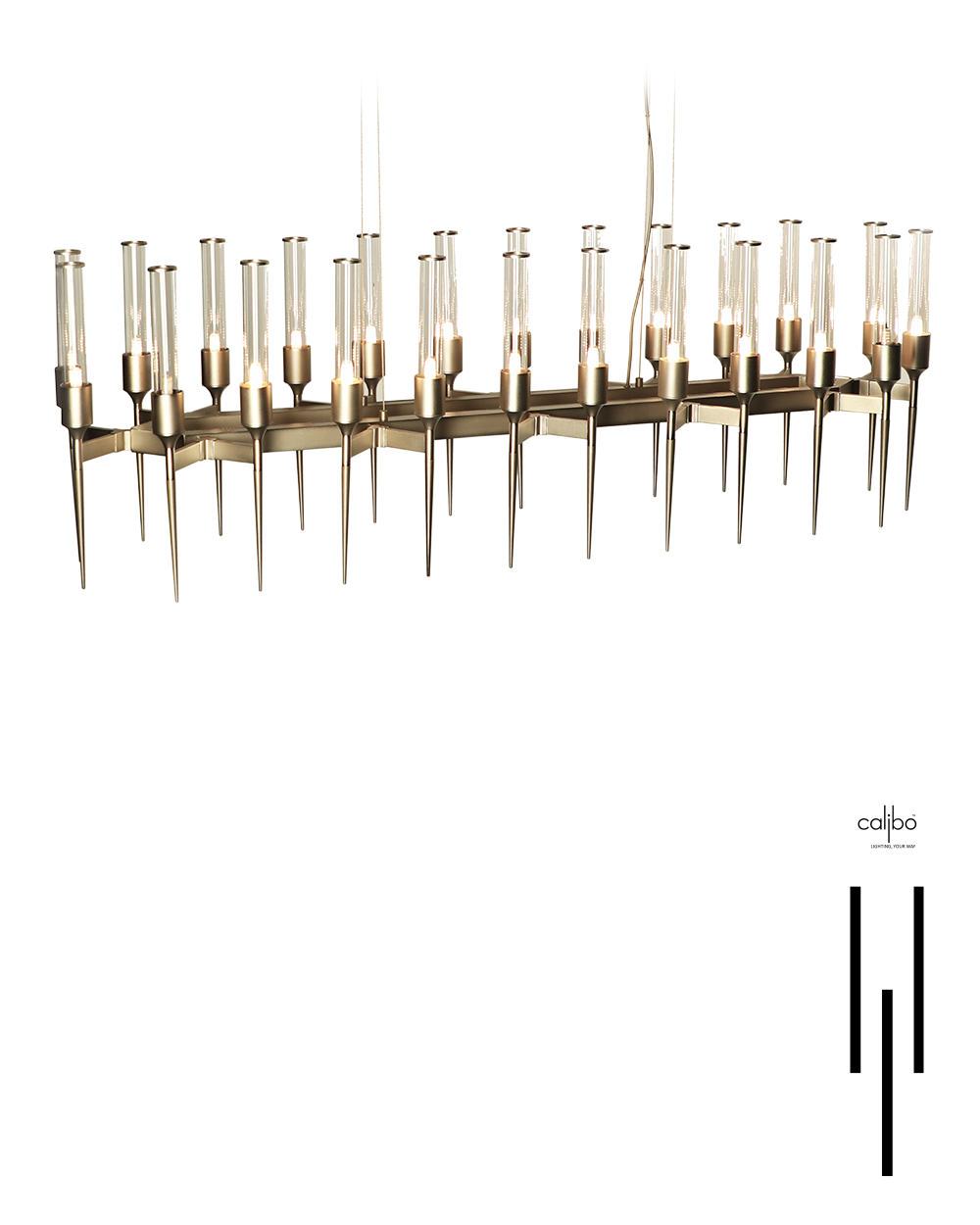 Laverne Linear suspension — H 50 cm × L 150 cm × W 40 cm