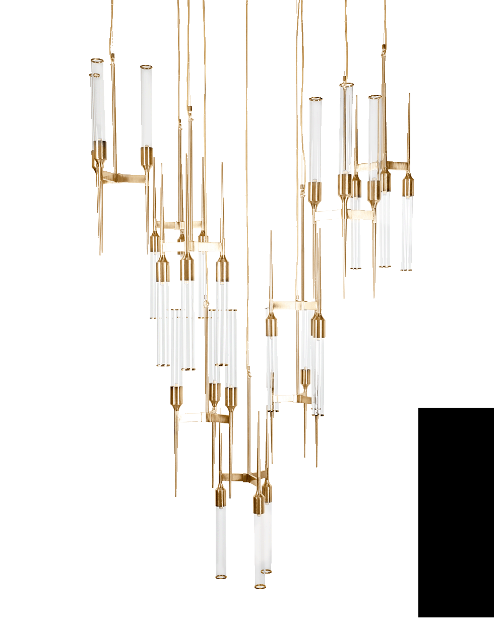 Laverne Suspension — H 250 cm × Ø 120 cm