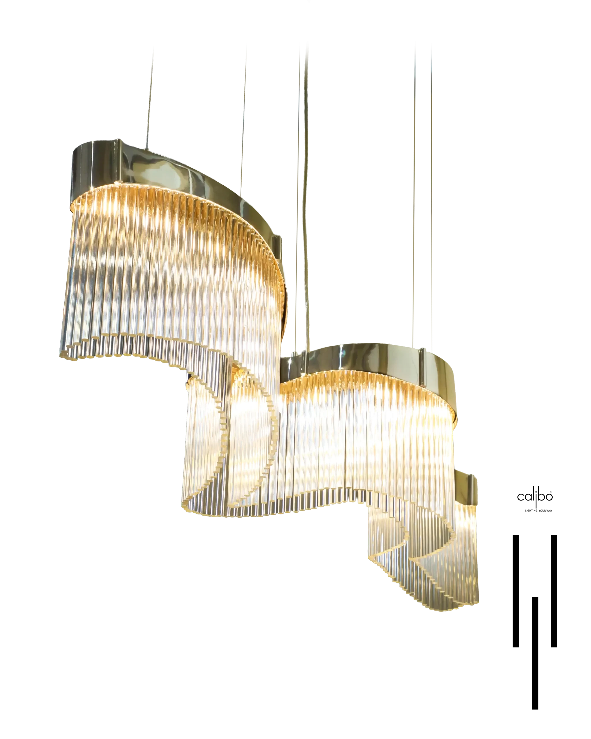 Solenne Linear suspension — H 35 cm × D 170 cm × W 50 cm
