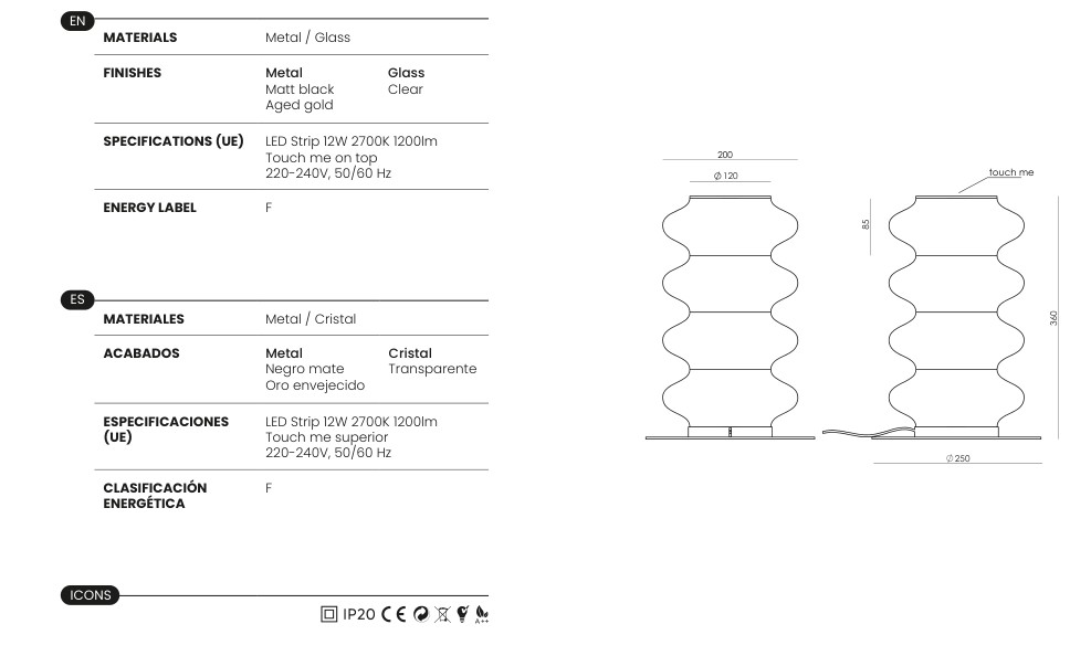 Falora specifications and dimensions