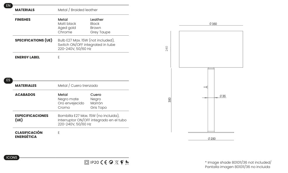 Isora specifications and dimensions