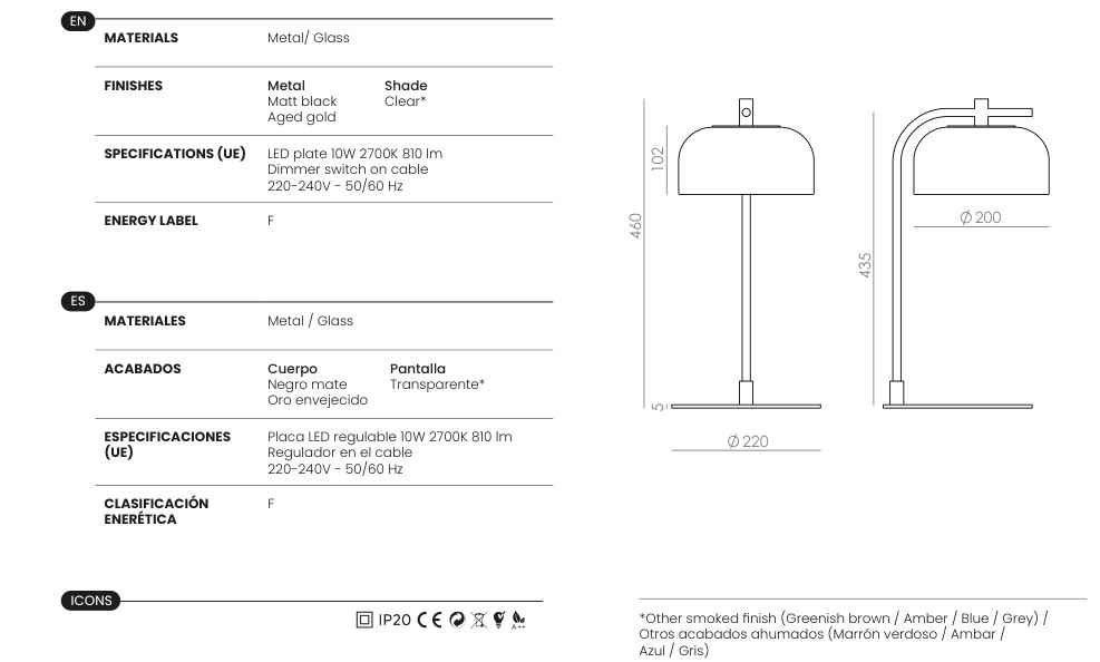 Selora specifications and dimensions