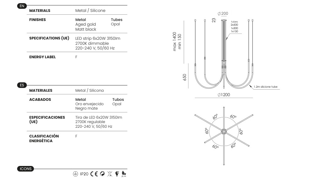 Welina specifications and dimensions