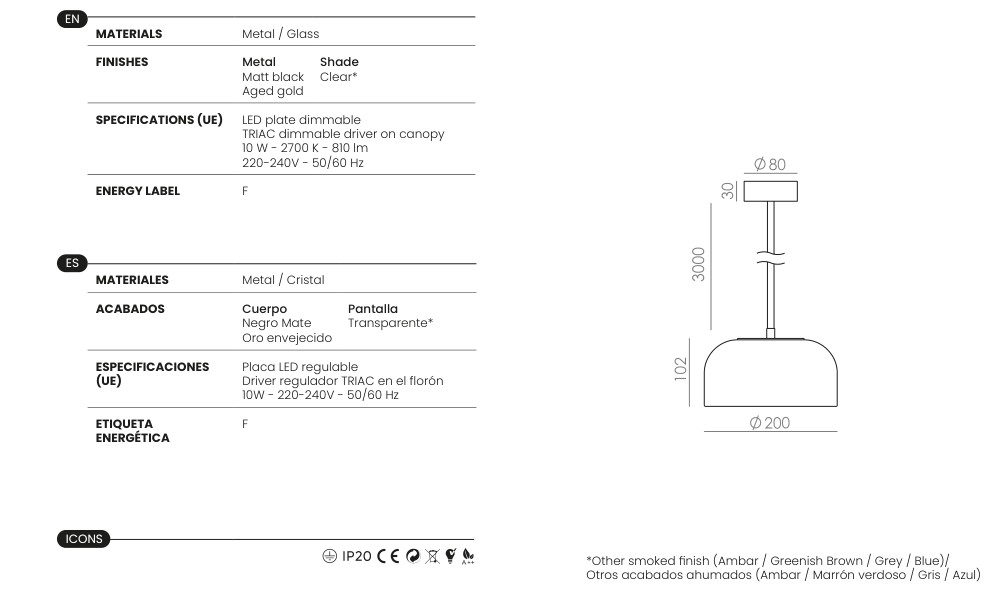 Selora specifications and dimensions
