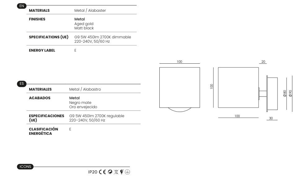 Helora specifications and dimensions