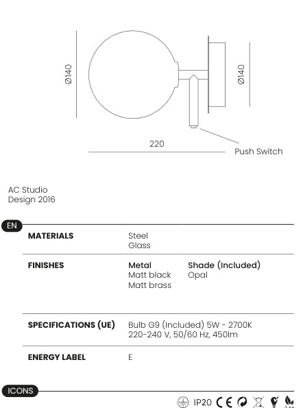Isaro specifications and dimensions