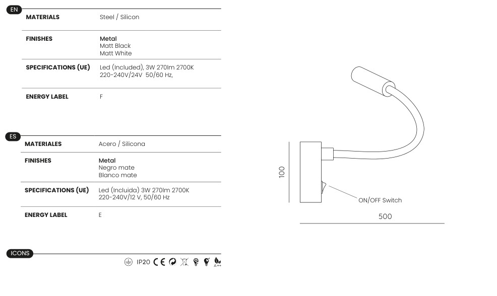Meleno specifications and dimensions